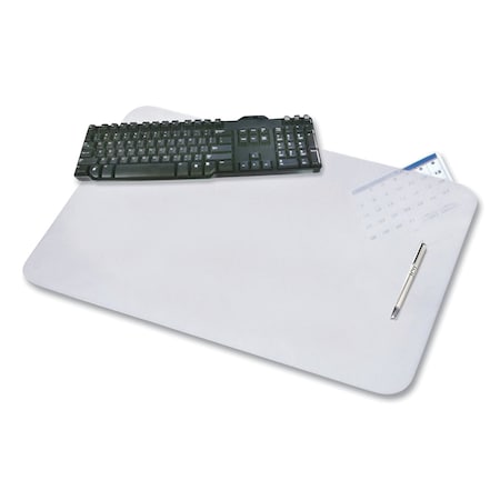 Artistic KrystalView Desk Pad with Antimicrobial Protection, 17 x 12, Frosted Finish, Clear 60740M